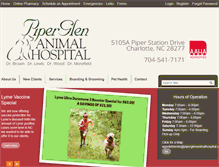 Tablet Screenshot of piperglenanimalhospital.com